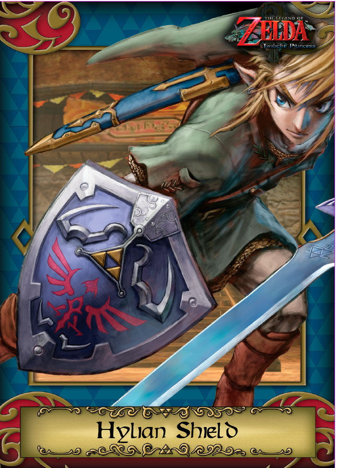 Tarjeta de Zelda - Link con Hylian Shield
