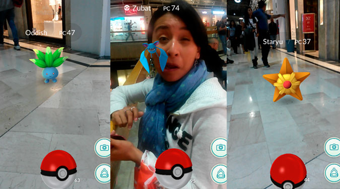 Jugando Pokémon GO