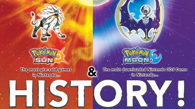 Pokémon Sun y Moon son récord de ventas