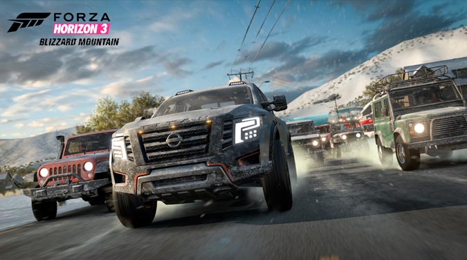 Forza Horizon 3 Blizzard Mountain Jeep, camionetas, nieve