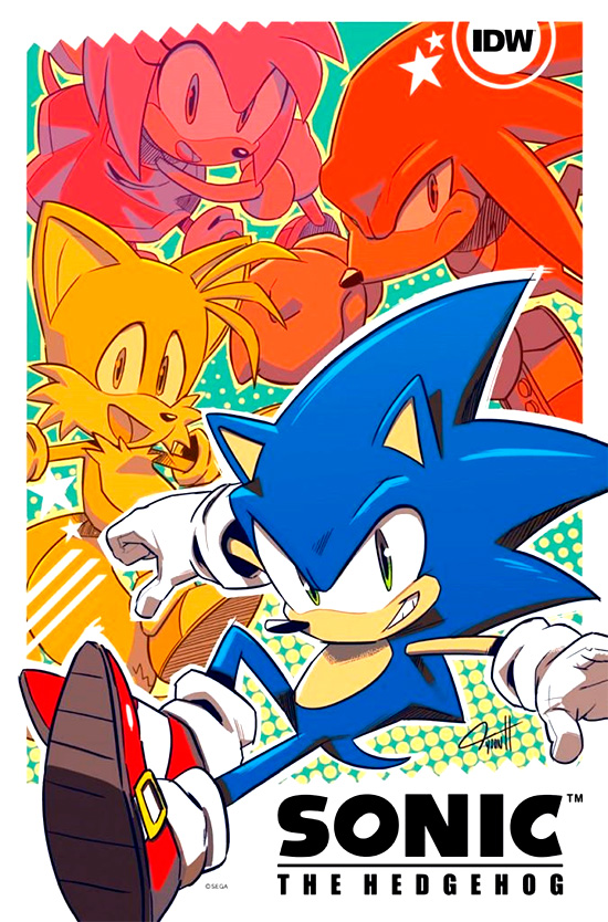 Sonic The Hegdehog portada Comic IDW