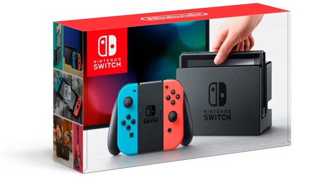Nintendo Switch paquete joycons de colores