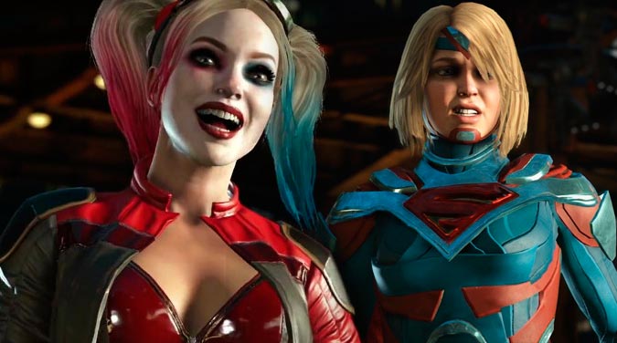 Harley Quinn y Supergirl Injustice 2