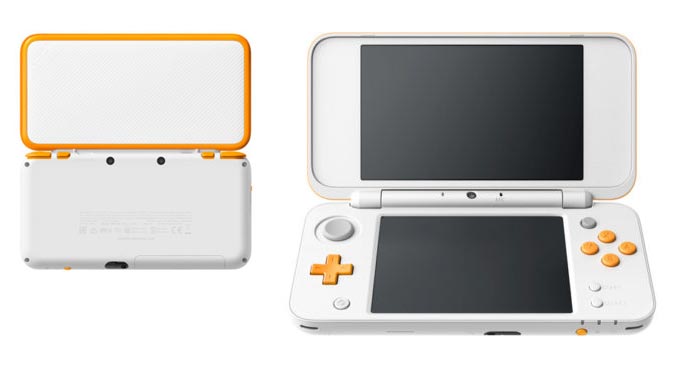 Nintendo 2DS XL blanco naranja