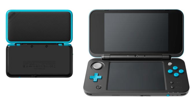 Nintendo 2DS XL negro azul