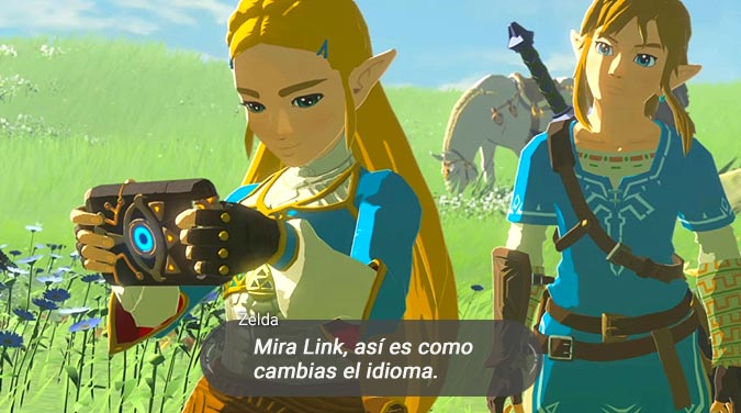 Zelda: Breath of the Wild cambio de idioma