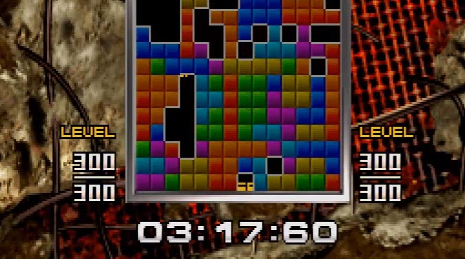 Tetris record speedrun doble