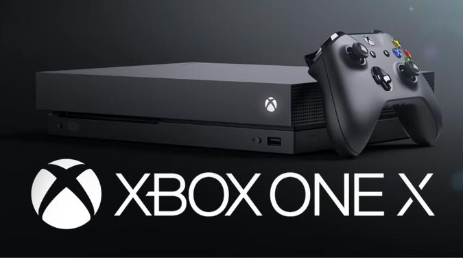 Xbox One X Logo y consola