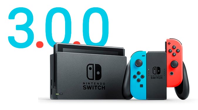 Actualización 3.0.0 de Nintendo Switch