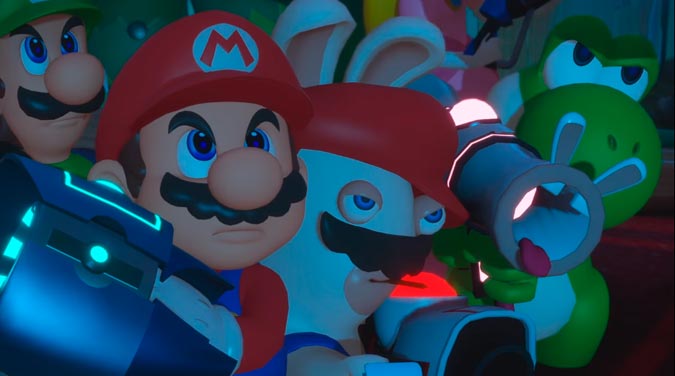 Mario y los Rabbids en combate