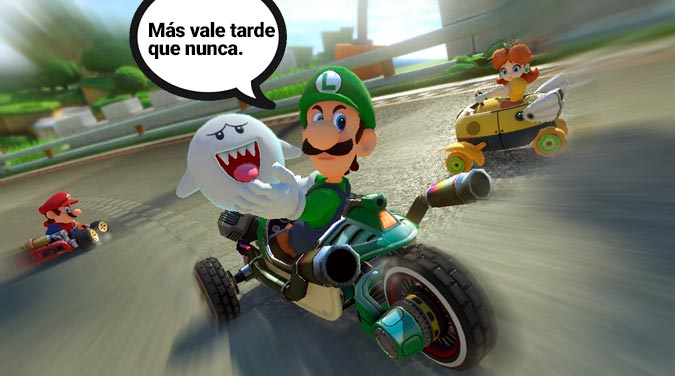 Luigi enojado Mario Kart 8 Deluxe