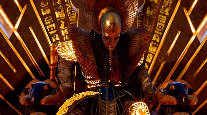 Faraón super poderoso lleno de oro