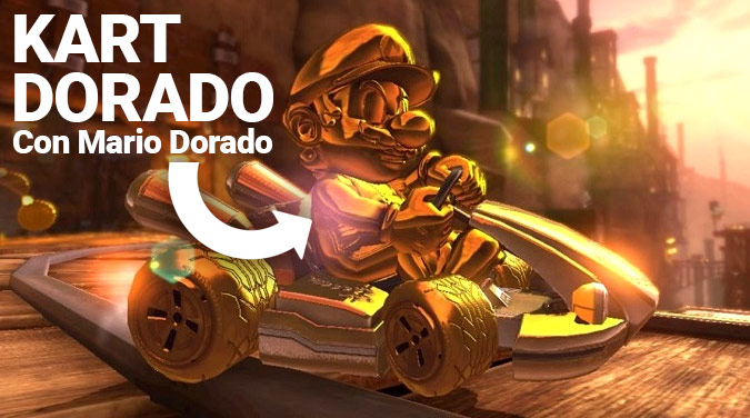 Desbloquear el Kart Dorado con Mario Dorado en MK8 Deluxe