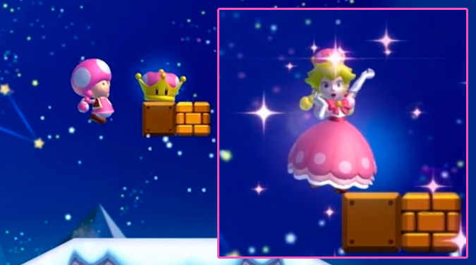 Toadette se convierte en Peachette