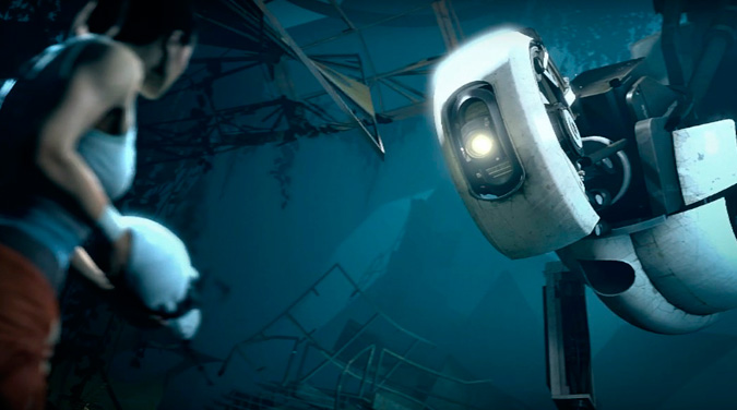 Chel y GlaDOS